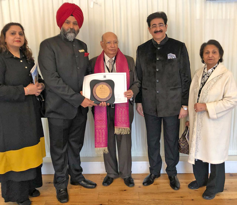 Kular awarded at the British Parliament